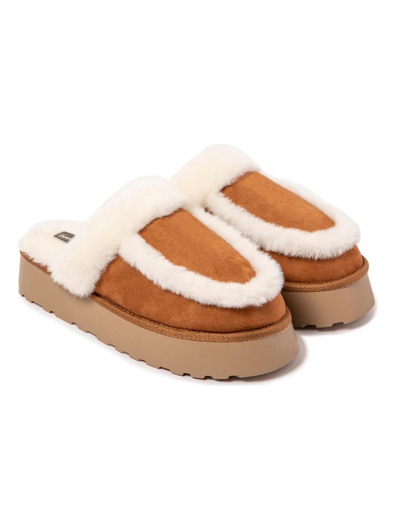 Pantofole unisex Nuvola suola in gomma Marrone nocciola - Kiabi