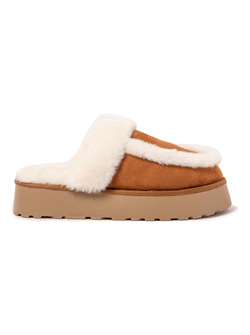 Pantofole unisex Nuvola suola in gomma Marrone nocciola - Kiabi