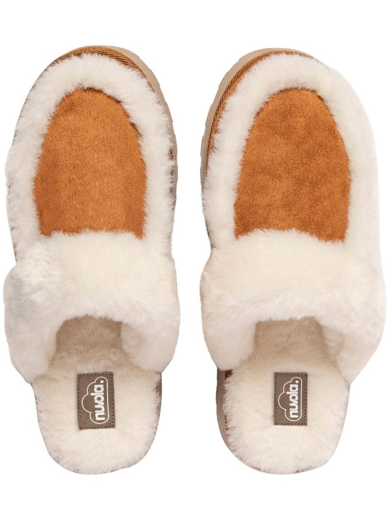 Pantofole unisex Nuvola suola in gomma Marrone nocciola - Kiabi