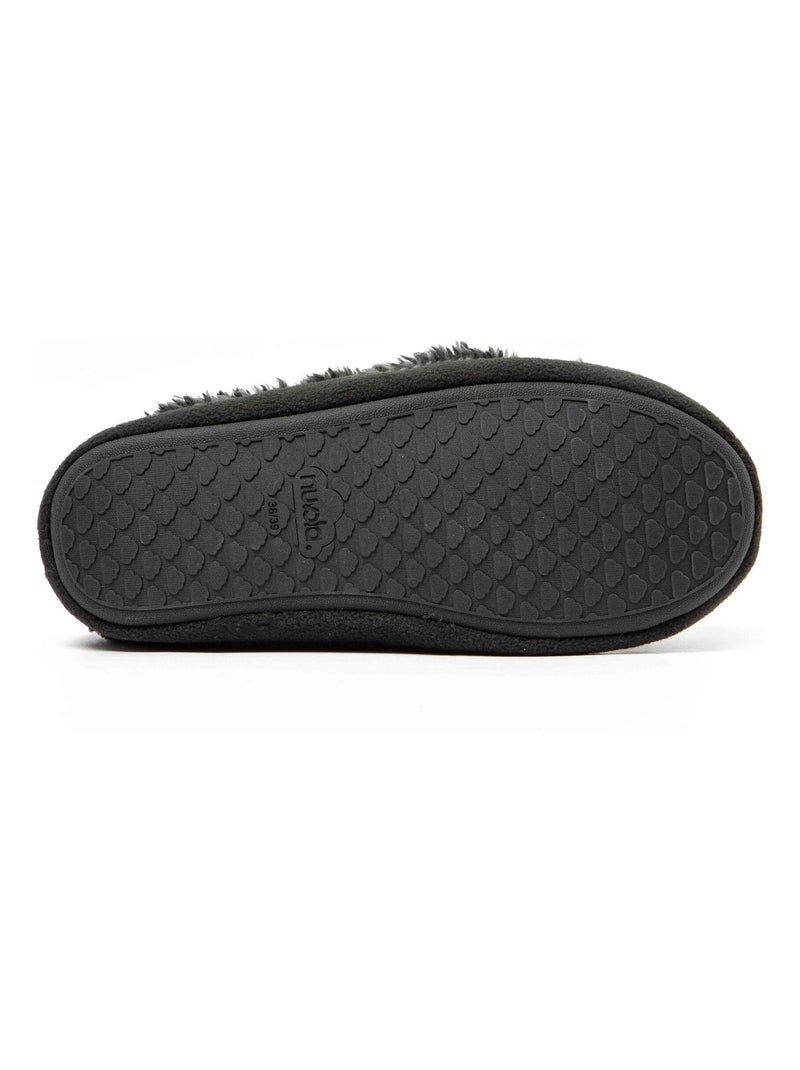 Pantofole unisex Nuvola suola in gomma Nero - Kiabi