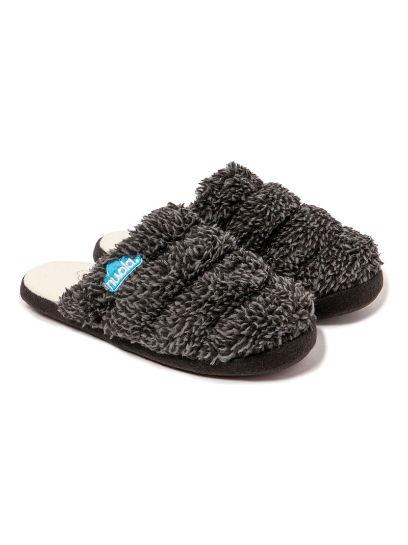 Pantofole unisex Nuvola suola in gomma Nero opaco - Kiabi