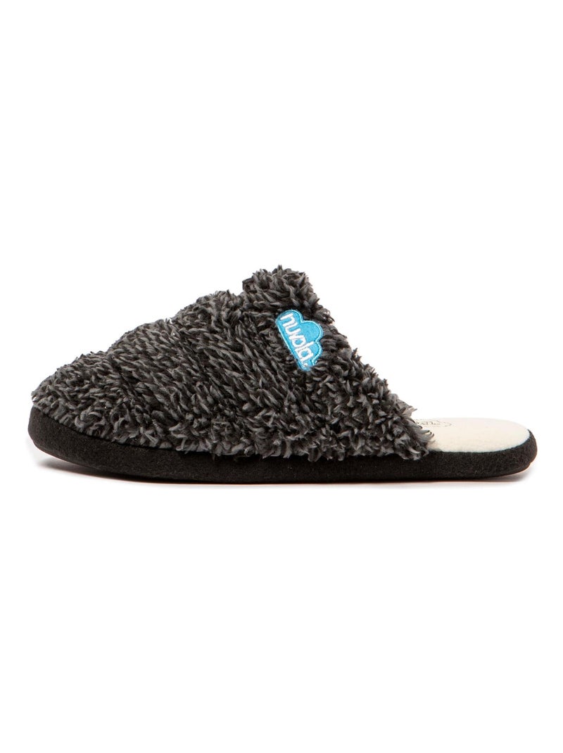 Pantofole unisex Nuvola suola in gomma Nero opaco - Kiabi