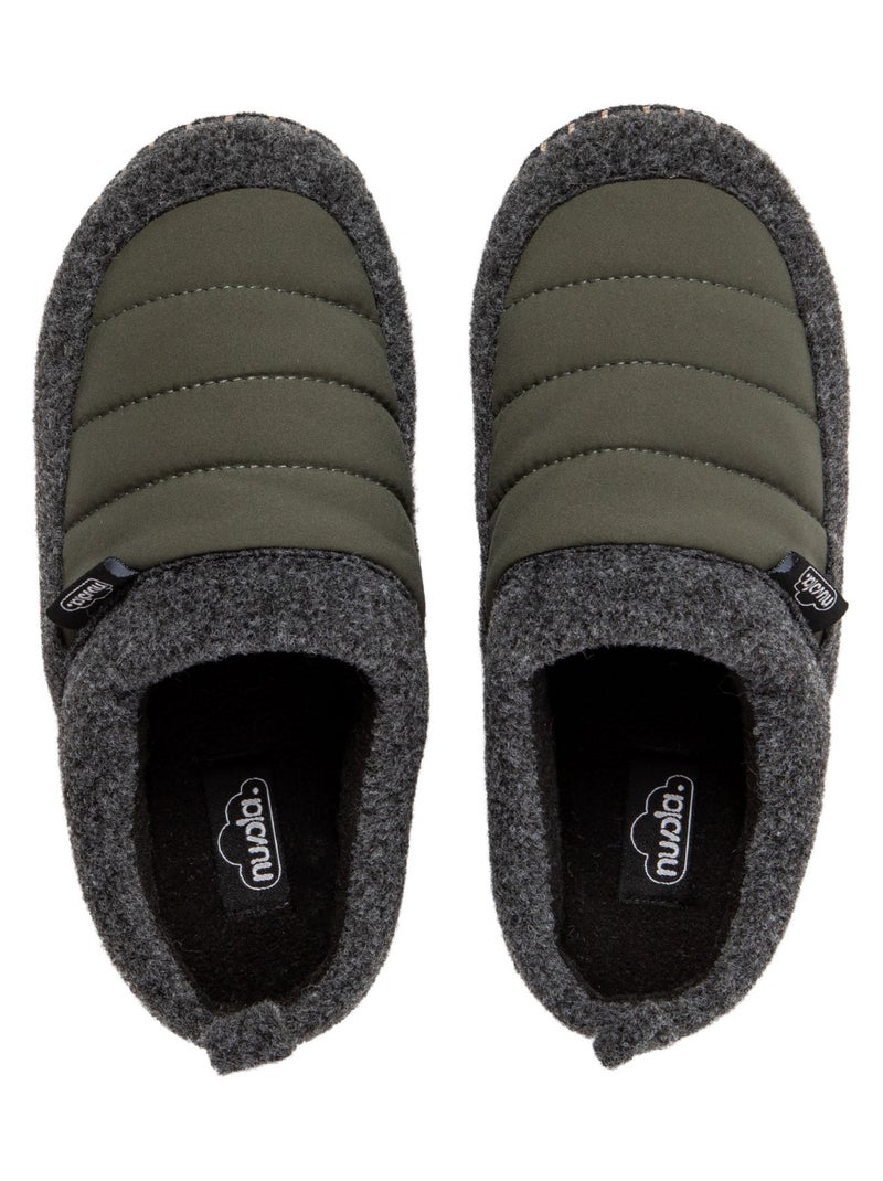 Pantofole unisex Nuvola suola in gomma Verde scuro - Kiabi
