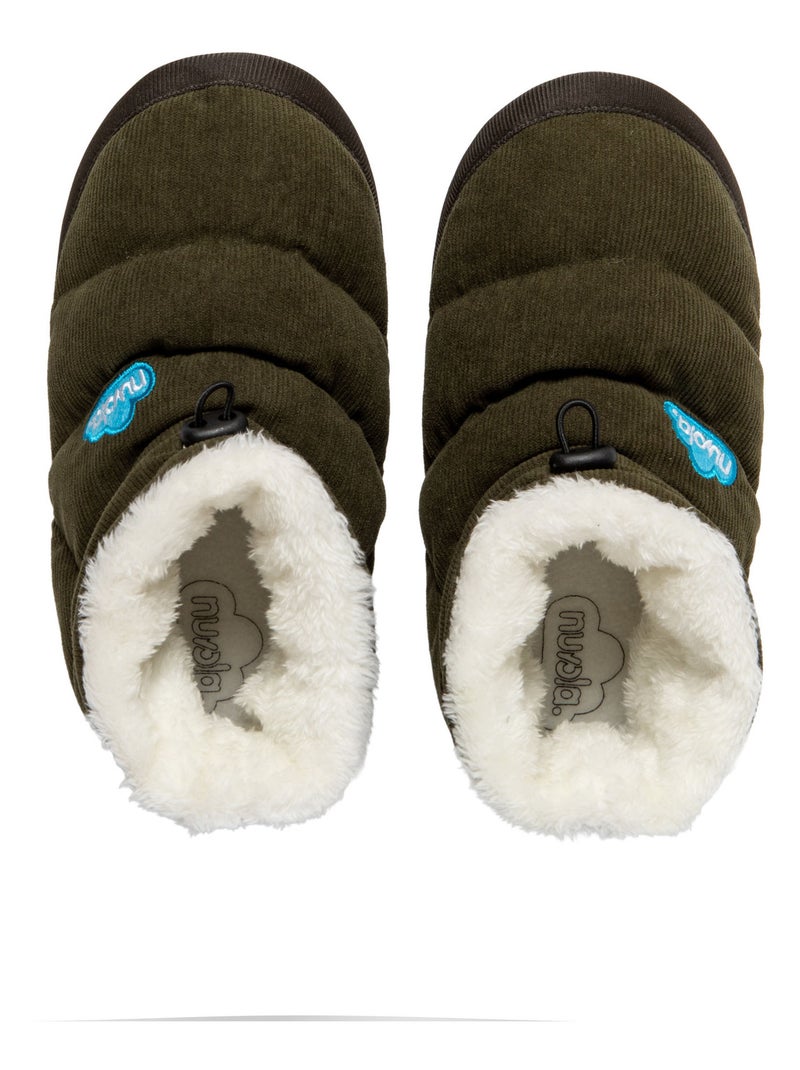 Pantofole unisex Nuvola suola in gomma Verde scuro - Kiabi