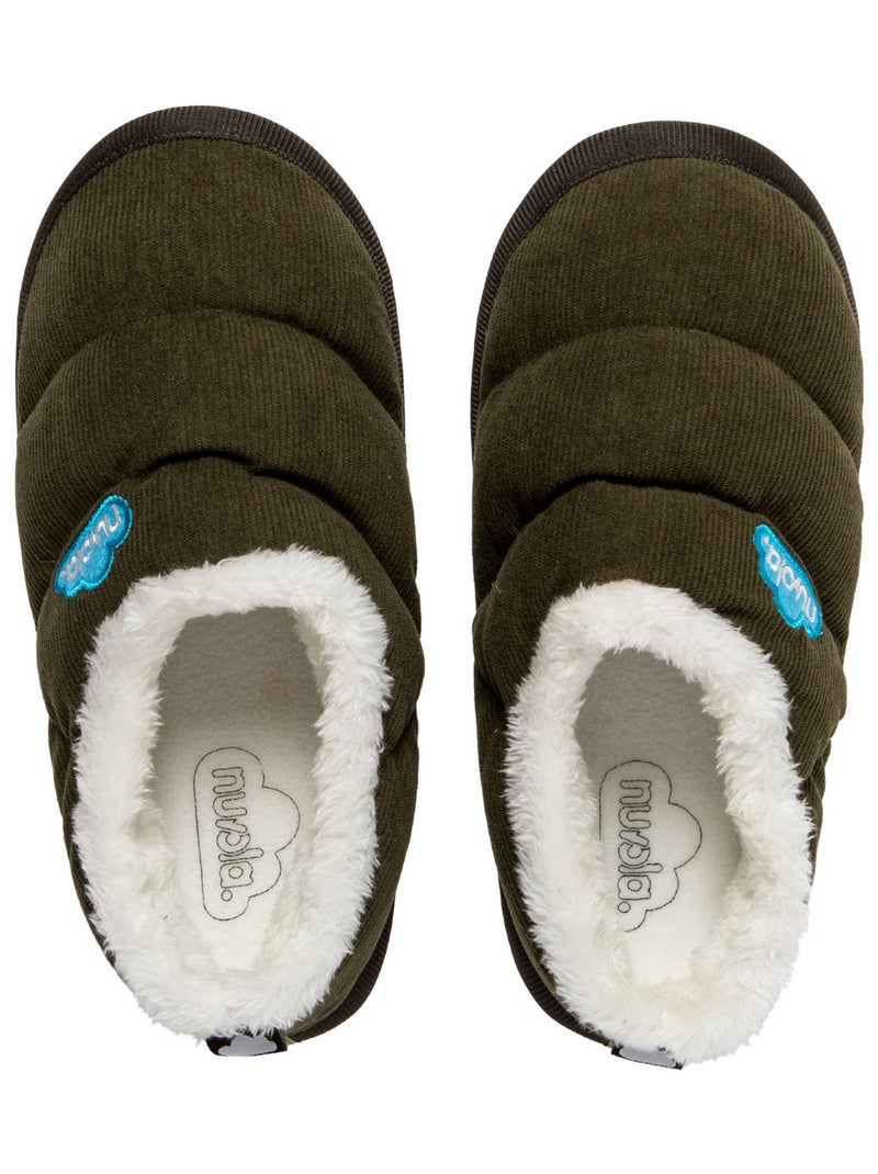 Pantofole unisex Nuvola suola in gomma Verde scuro - Kiabi
