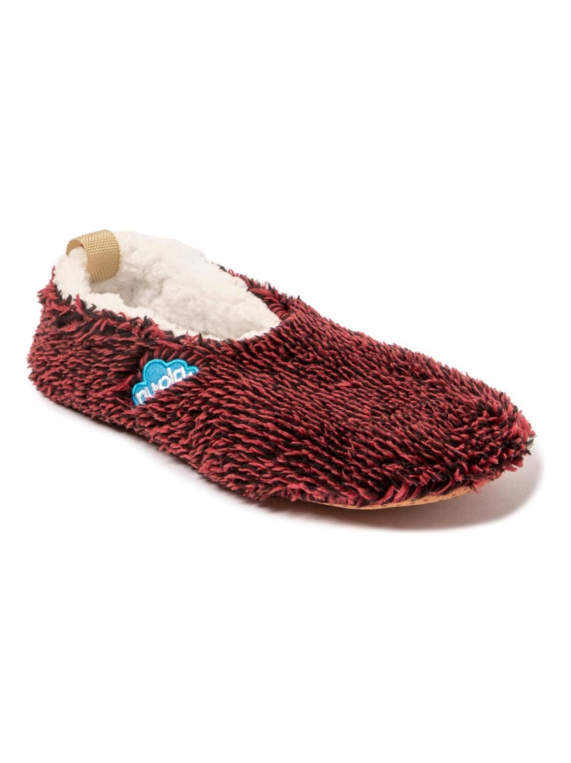 Pantofole unisex Nuvola suola in tessuto Bordeaux - Kiabi