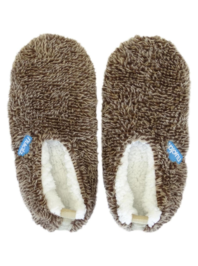 Pantofole unisex Nuvola suola in tessuto Marrone - Kiabi