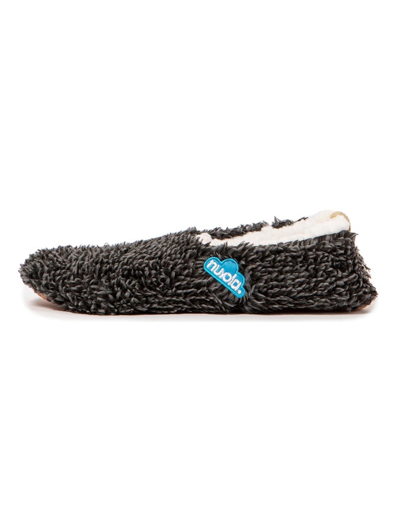 Pantofole unisex Nuvola suola in tessuto Nero opaco - Kiabi