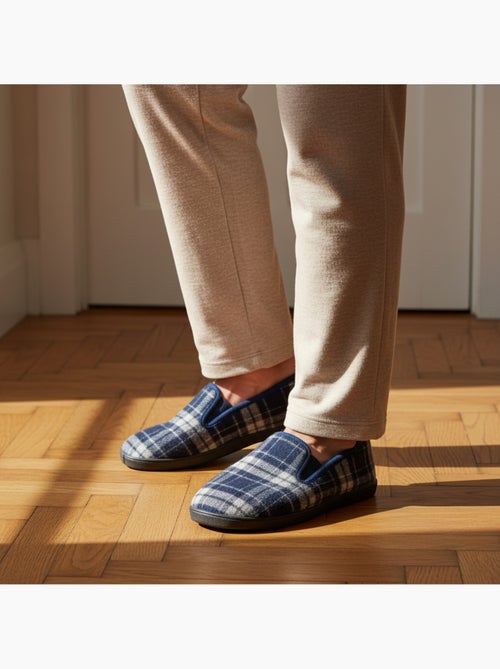 Pantofole uomo charentaises scozzesi antiscivolo ozabi - Kiabi