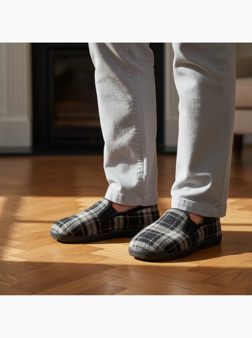 Pantofole uomo charentaises scozzesi antiscivolo ozabi - Kiabi