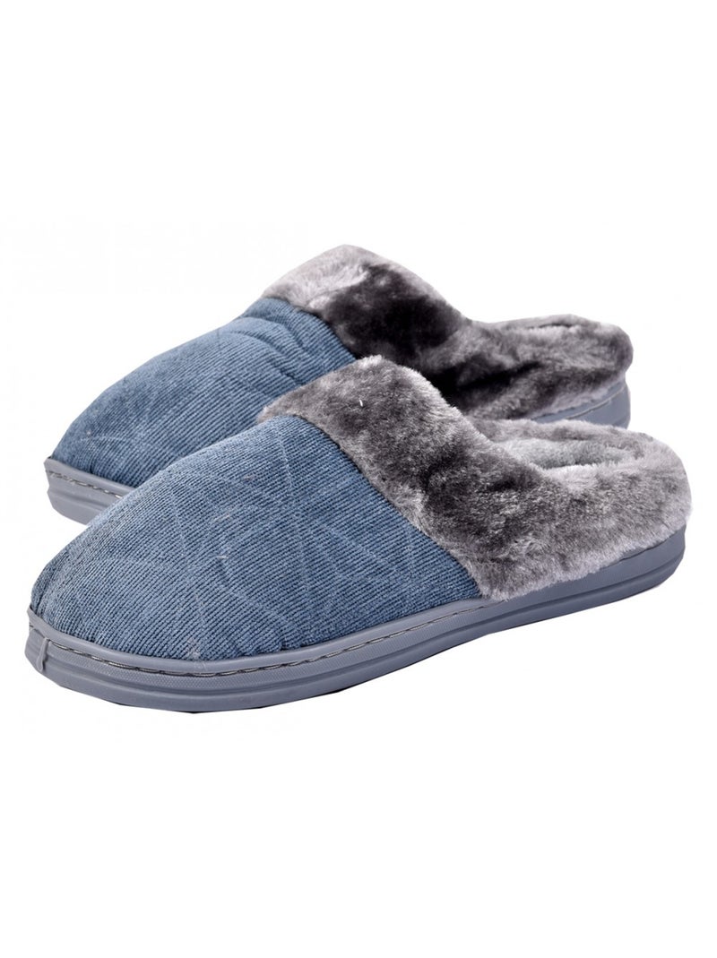Pantofole uomo Comfort e Qualità Superiore - Confezione da 2 Blu Marrone Grigio - Kiabi