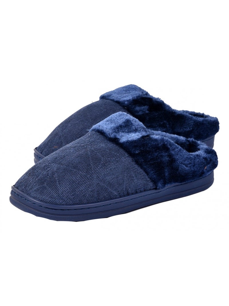 Pantofole uomo Comfort e Qualità Superiore - Confezione da 2 Blu Marrone Grigio - Kiabi