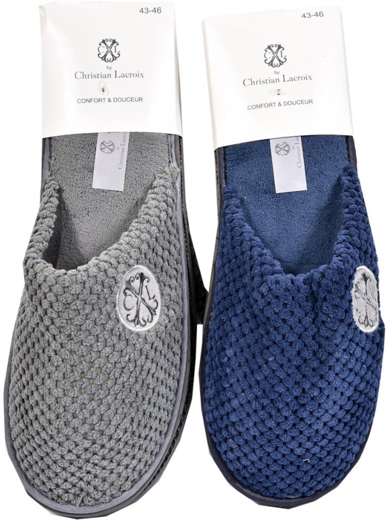 Pantofole Uomo CXL by LACROIX Confort Qualità Pack 2 Multicolore - Kiabi
