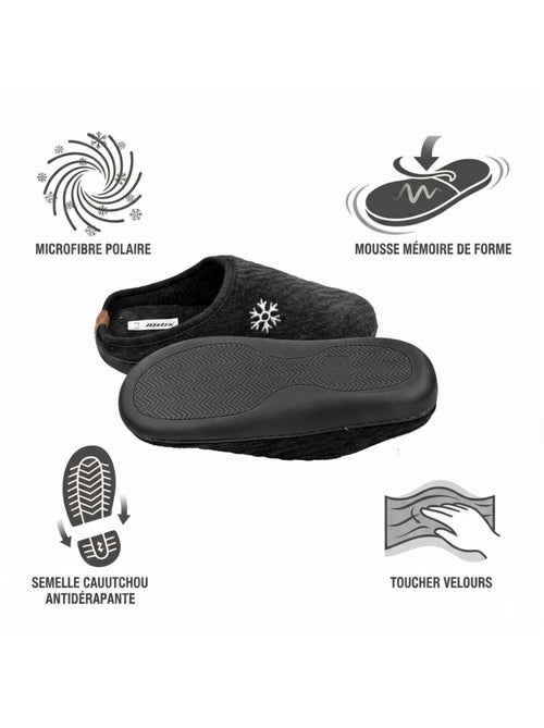 Pantofole uomo invernali foderato NU10927 - Kiabi Pantofole uomo invernali foderato NU10927 - Kiabi