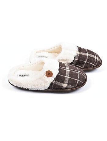 Pantofole uomo Jacquard scozzese MU9732