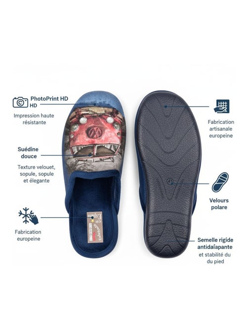 Pantofole Uomo Mule Fantasia PHOTOPRINT - Kiabi