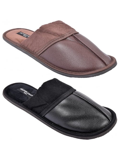 Pantofole Uomo OLIVER GRANT Confezione da 2 - Kiabi Pantofole Uomo OLIVER GRANT Confezione da 2 - Kiabi