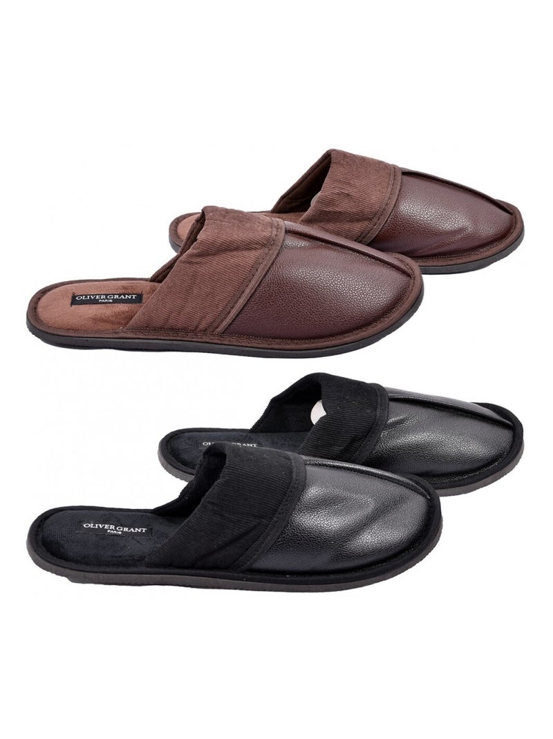 Pantofole Uomo OLIVER GRANT Confezione da 2 Multicolore - Kiabi