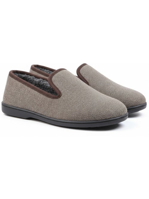 Pantofole uomo ozabi antiscivolo a quadri, suola estraibile - Kiabi Pantofole uomo ozabi antiscivolo a quadri, suola estraibile - Kiabi