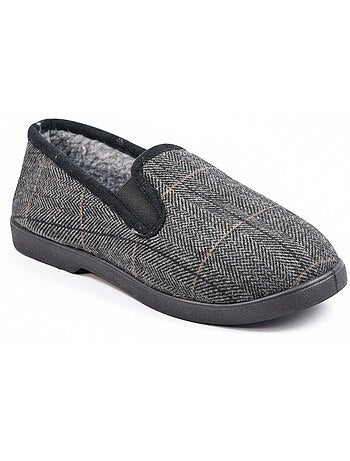 Pantofole uomo ozabi carreaux chevrons suola antidérapante