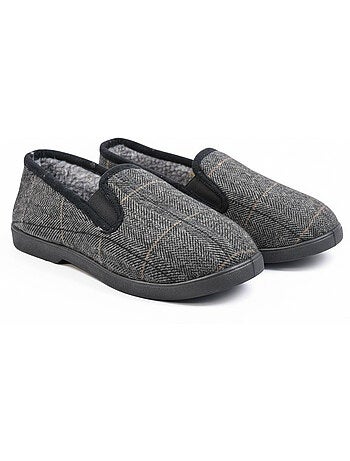 Pantofole uomo ozabi carreaux chevrons suola antidérapante