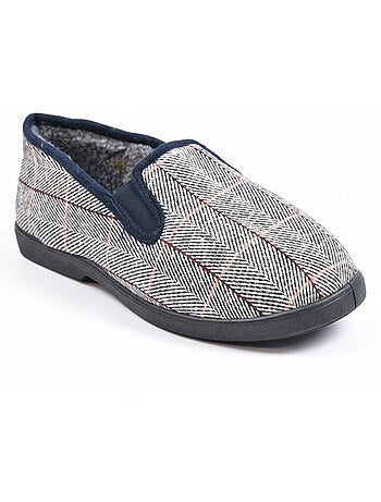 Pantofole uomo ozabi carreaux chevrons suola antidérapante