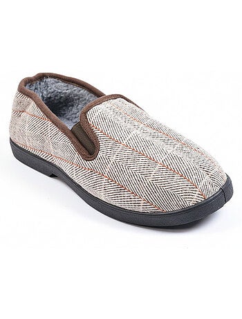 Pantofole uomo ozabi carreaux chevrons suola antidérapante