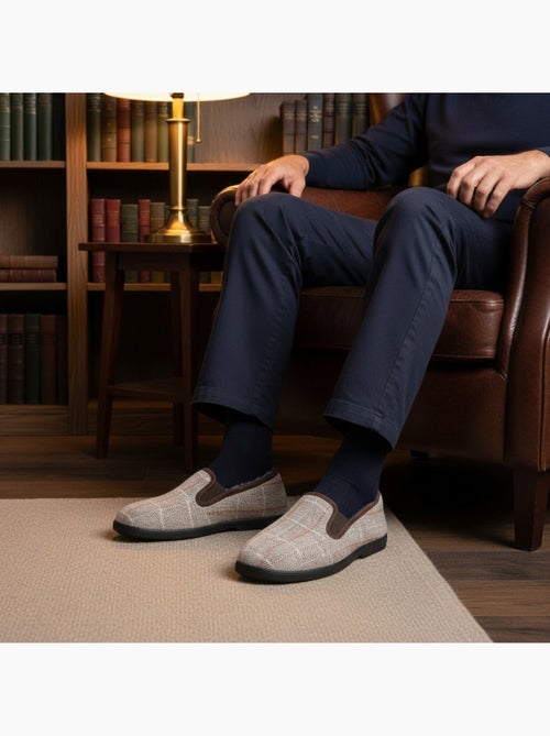 Pantofole uomo ozabi carreaux chevrons suola antidérapante - Kiabi Pantofole uomo ozabi carreaux chevrons suola antidérapante - Kiabi