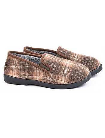 Pantofole uomo ozabi carreaux chevrons suola antidérapante