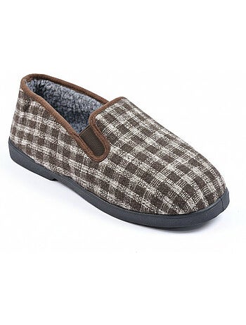 Pantofole uomo ozabi carreaux chevrons suola antidérapante