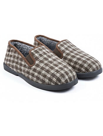 Pantofole uomo ozabi carreaux chevrons suola antidérapante