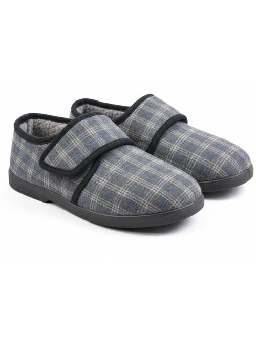 Pantofole uomo ozabi charentaise fodrrate banda autoadesiva suola antiscivolo - Kiabi Pantofole uomo ozabi charentaise fodrrate banda autoadesiva suola antiscivolo - Kiabi