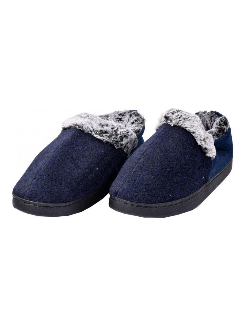 Pantofole Uomo Pantofola PREMIUM Blu marino - Kiabi