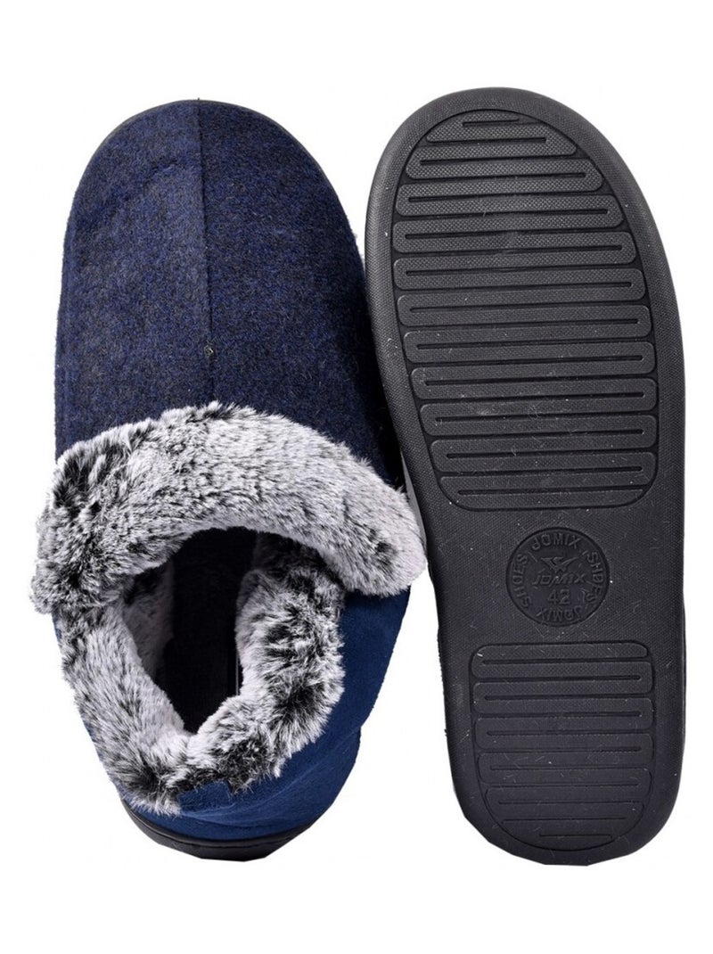 Pantofole Uomo Pantofola PREMIUM Blu marino - Kiabi