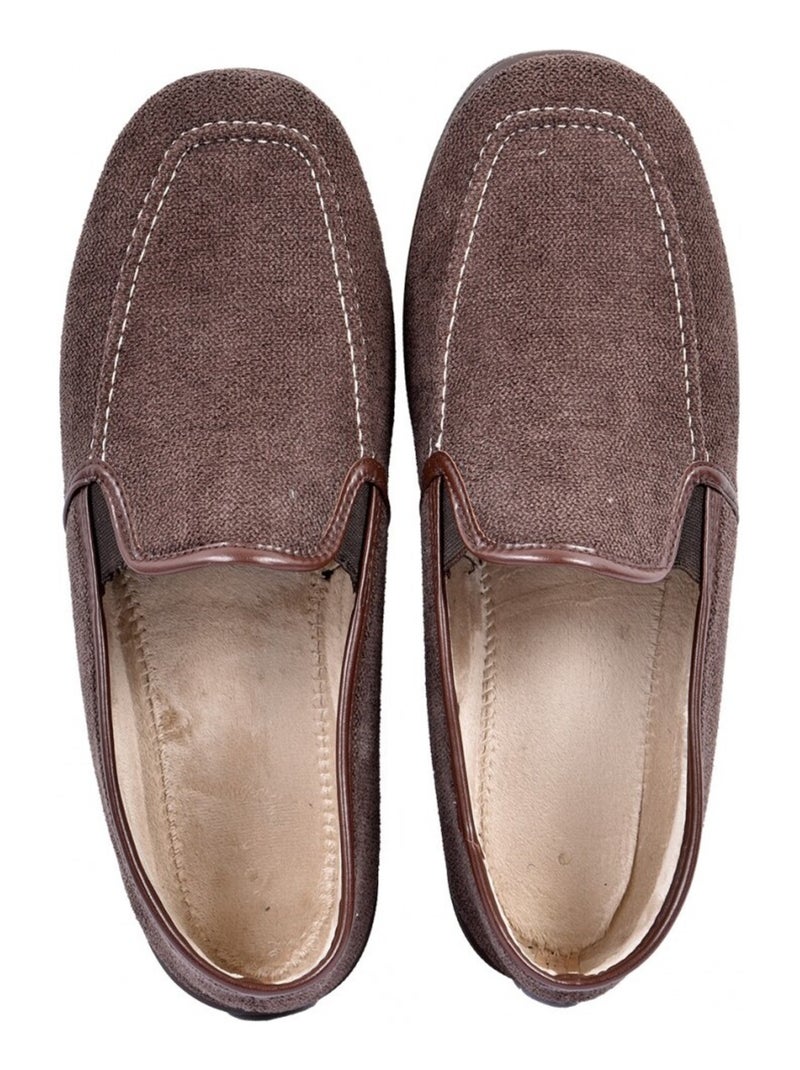 Pantofole Uomo Pantofola PREMIUM Marrone - Kiabi