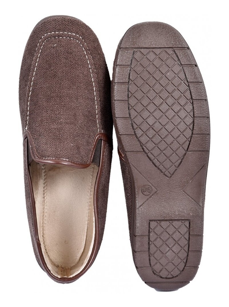 Pantofole Uomo Pantofola PREMIUM Marrone - Kiabi