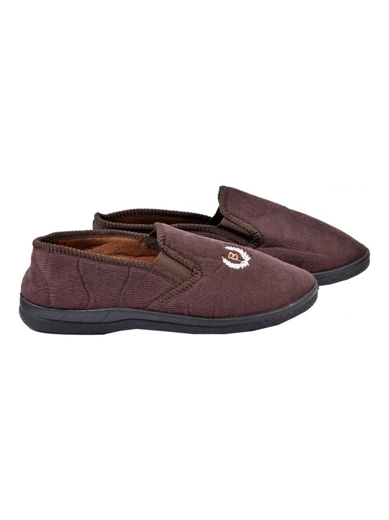 Pantofole Uomo Pantofola PREMIUM Marrone - Kiabi