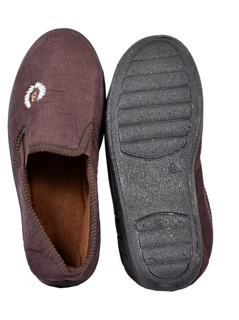 Pantofole Uomo Pantofola PREMIUM Marrone - Kiabi