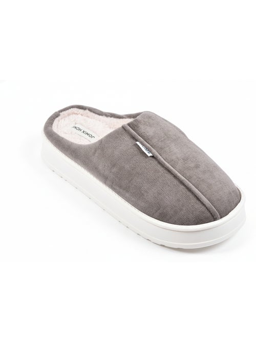 Pantofole uomo velluto a coste MU10121 - Kiabi Pantofole uomo velluto a coste MU10121 - Kiabi