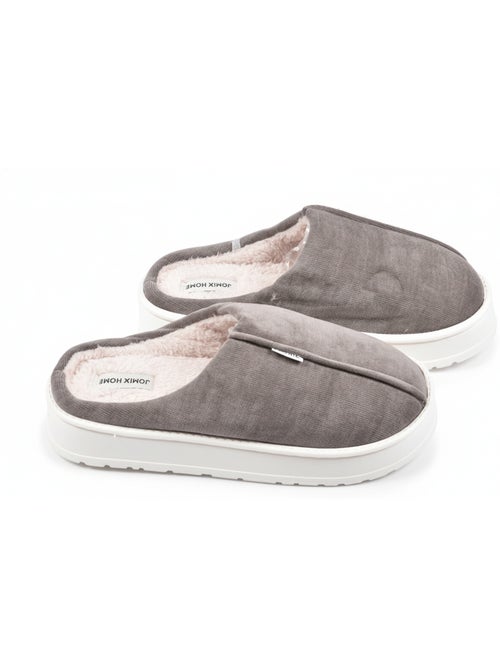 Pantofole uomo velluto a coste MU10121 - Kiabi Pantofole uomo velluto a coste MU10121 - Kiabi