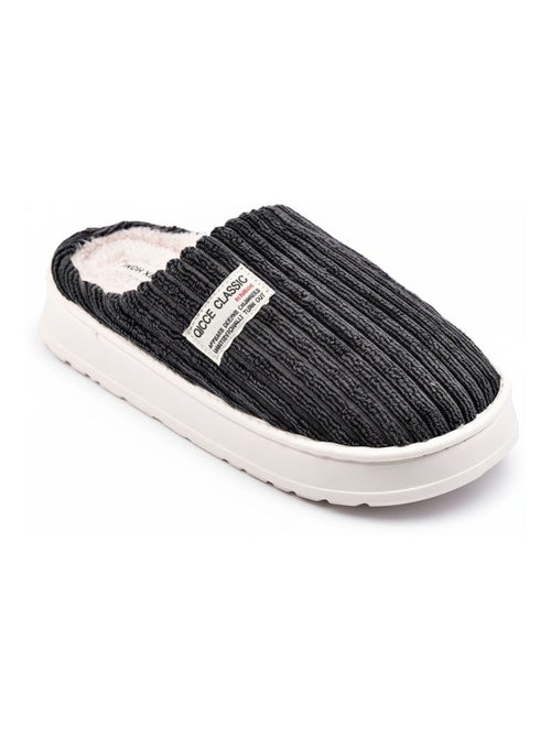 Pantofole uomo velluto a coste MU10122 - Kiabi