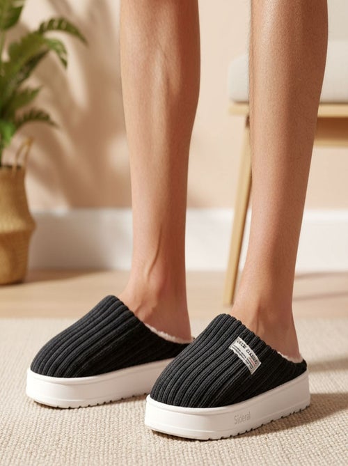 Pantofole uomo velluto a coste MU10122 - Kiabi