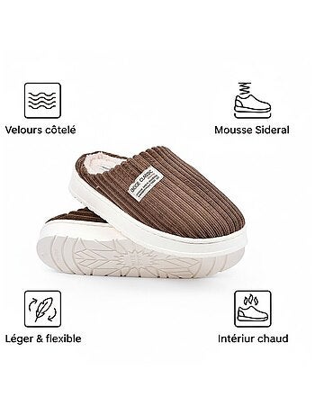 Pantofole uomo velluto a coste MU10122