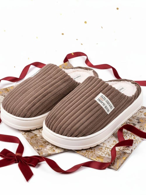 Pantofole uomo velluto a coste MU10122 - Kiabi