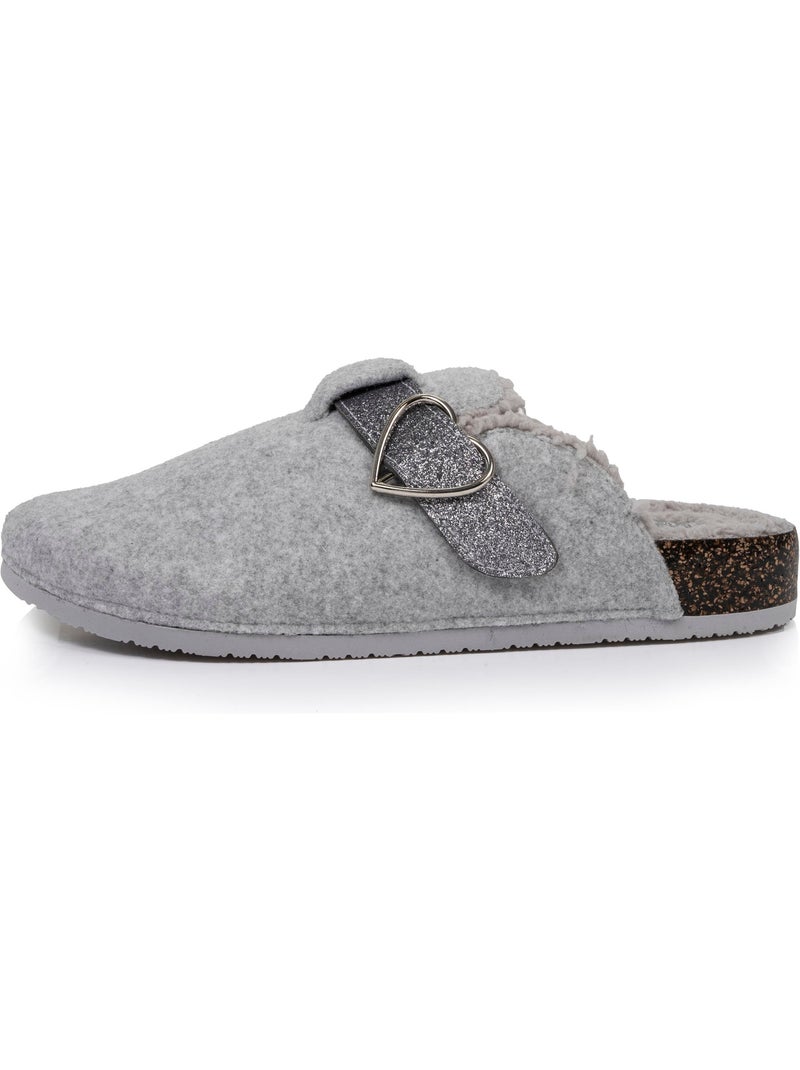 Pantofole zoccoli plantare anatomico comfort donna Grigio melangiato - Kiabi