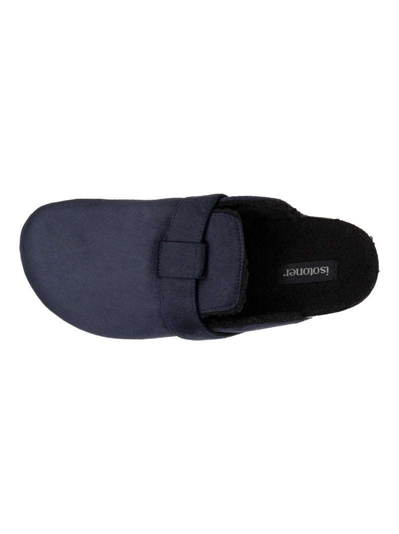 Pantofole zoccoli soletta in memory foam uomo Isotoner Blu marino - Kiabi