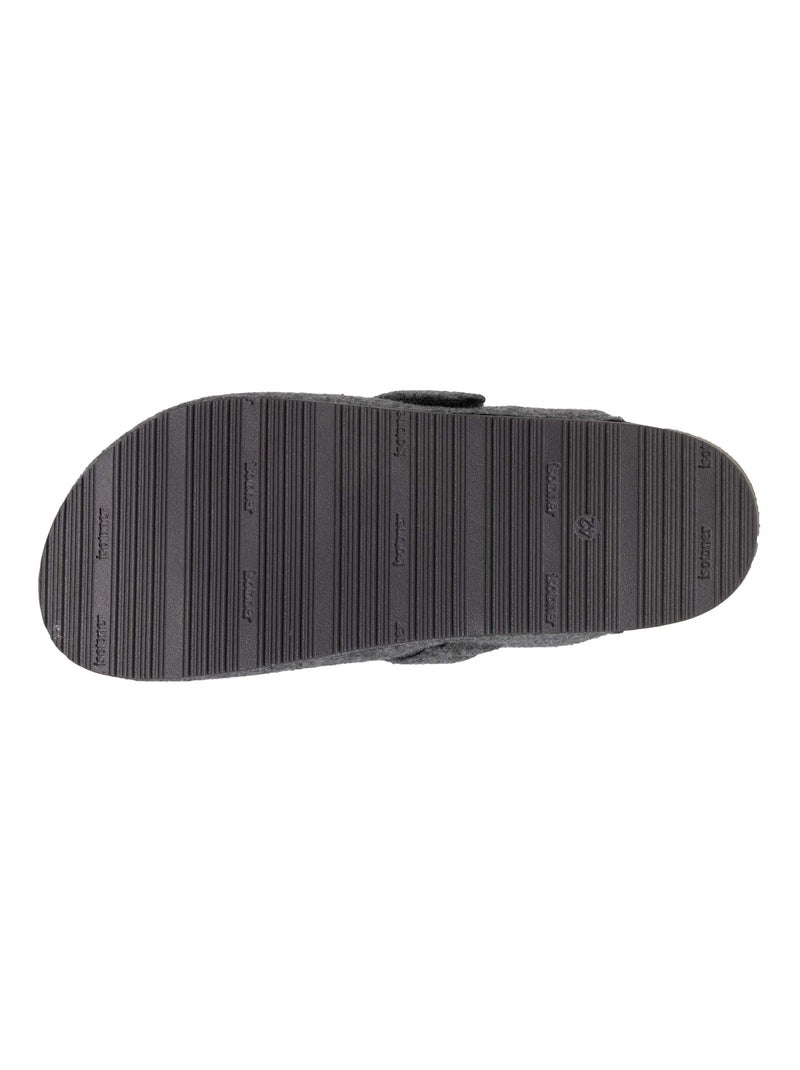 Pantofole zoccoli soletta in memory foam uomo Isotoner Grigio melangiato - Kiabi