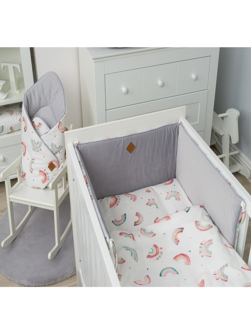 Paracolpi bebè reversibile sfoderabile cotone | SEVIRA KIDS Grigio - Kiabi