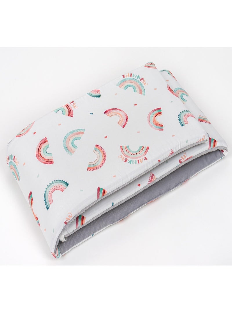 Paracolpi bebè reversibile sfoderabile cotone | SEVIRA KIDS Grigio - Kiabi