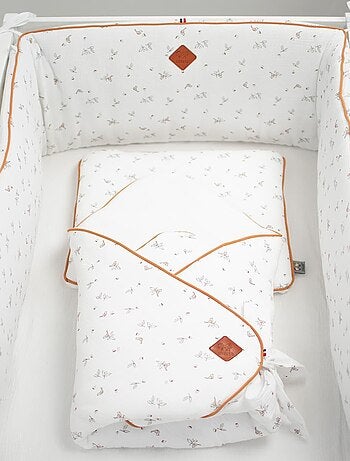 Paracolpi letto bebè reversibile garza cotone | SEVIRA KIDS